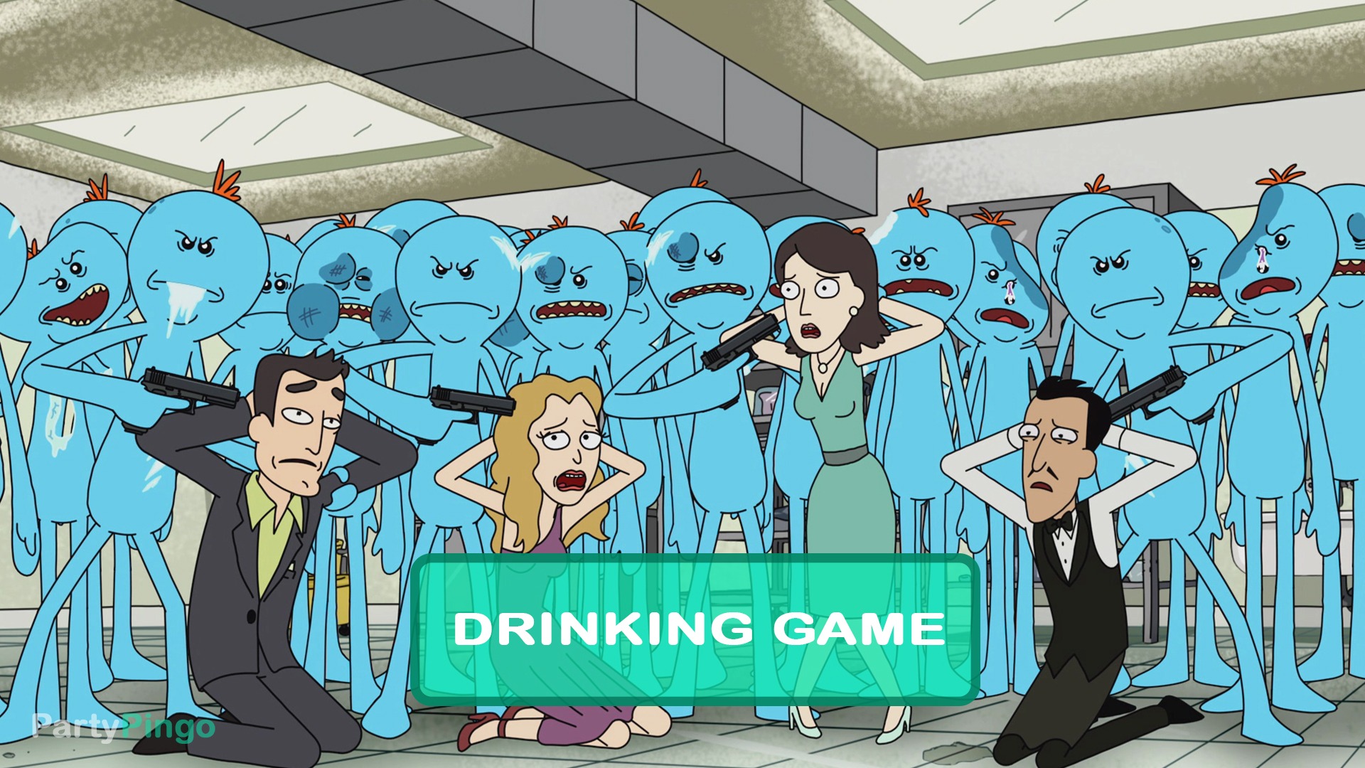 Rick and Morty - Meeseeks and Destroy Drinking Game