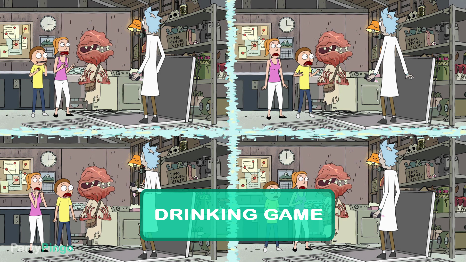 Rick and Morty - A Rickle in Time Drinking Game
