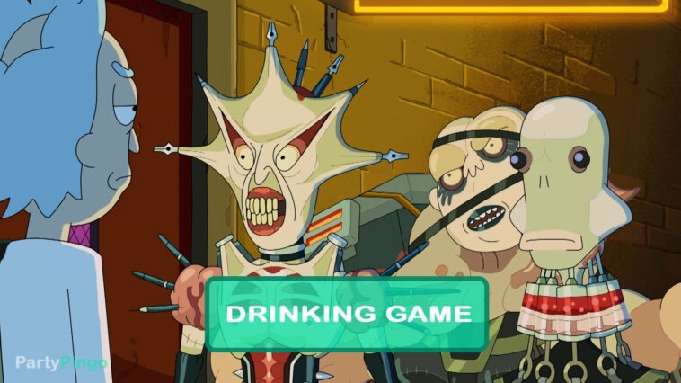 Rick and Morty: Amortycan Grickfitti Drinking Game